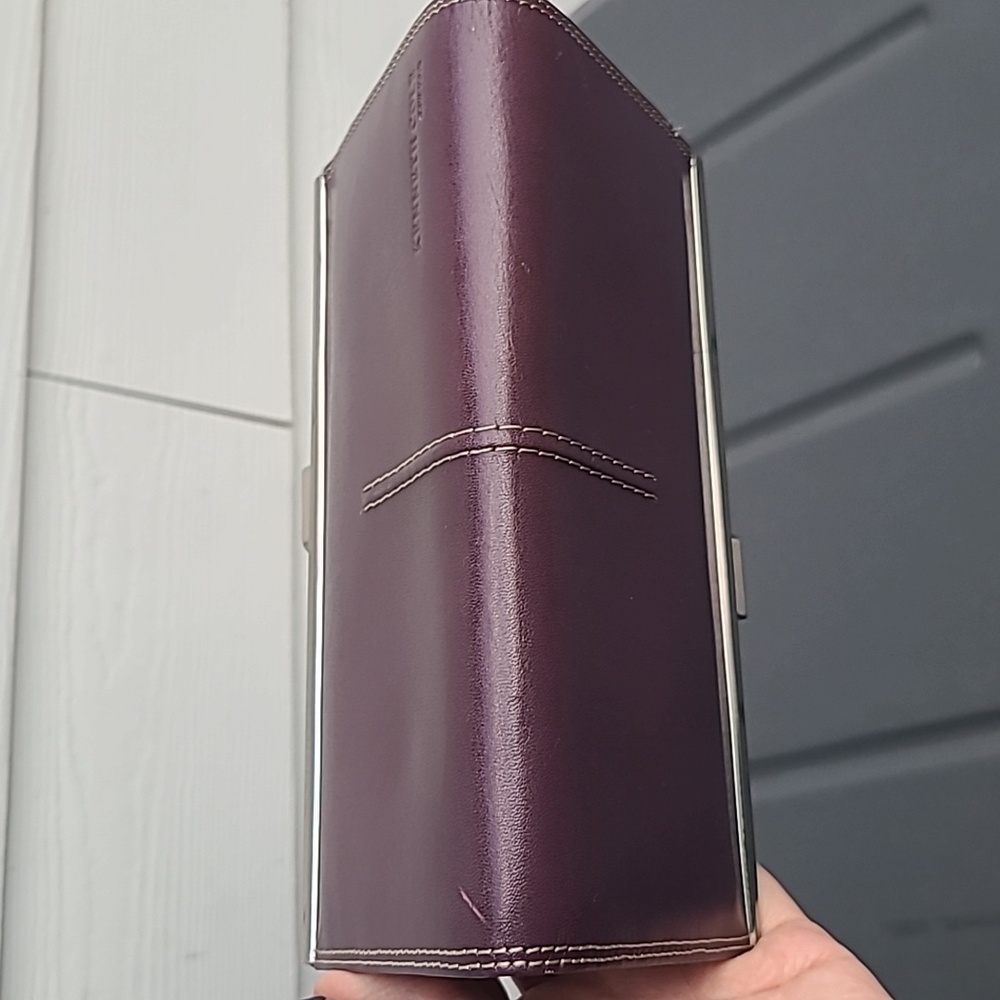 Kenneth Cole - leather kisslock clutch - Picture 8 of 8